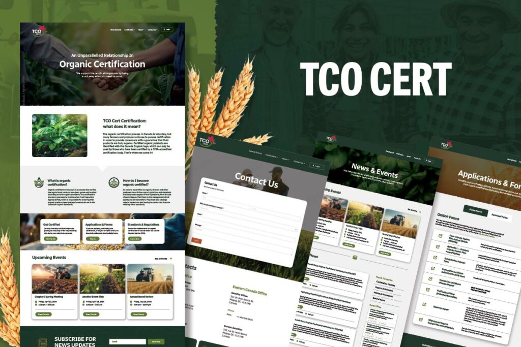 TCO Cert Web Design and Trade Show Banner Printing