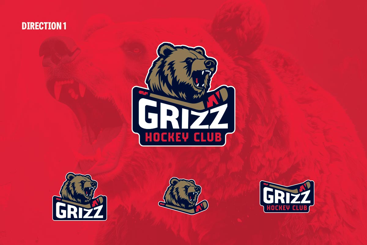 The Grizz Logo Design Direction 1 Presented to Client