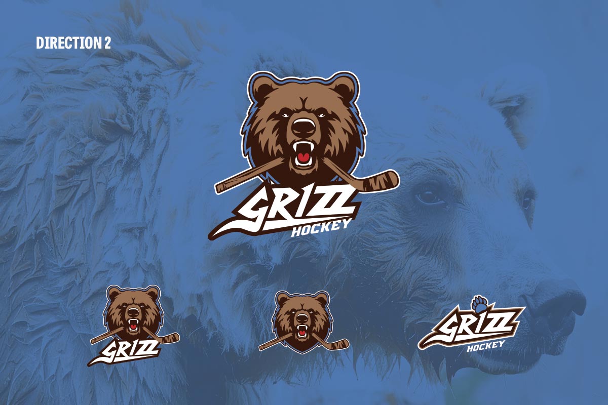 The Grizz Logo Design Direction 2 Presented to Client